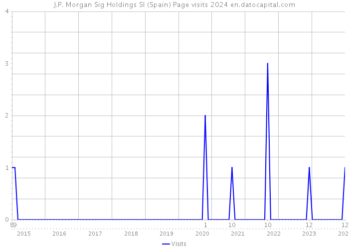 J.P. Morgan Sig Holdings Sl (Spain) Page visits 2024 