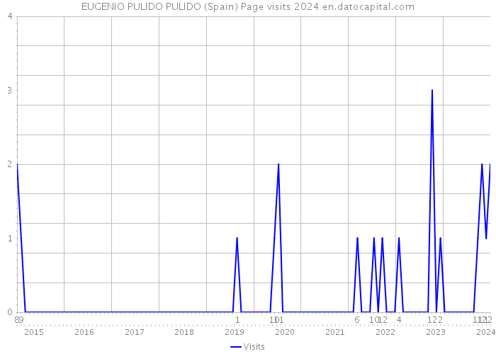 EUGENIO PULIDO PULIDO (Spain) Page visits 2024 