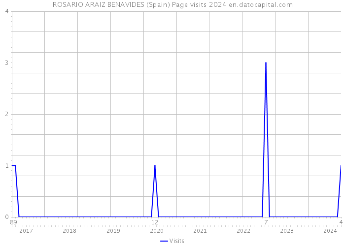 ROSARIO ARAIZ BENAVIDES (Spain) Page visits 2024 
