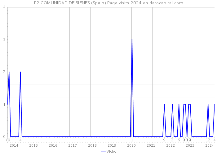 P2.COMUNIDAD DE BIENES (Spain) Page visits 2024 