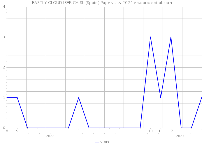 FASTLY CLOUD IBERICA SL (Spain) Page visits 2024 