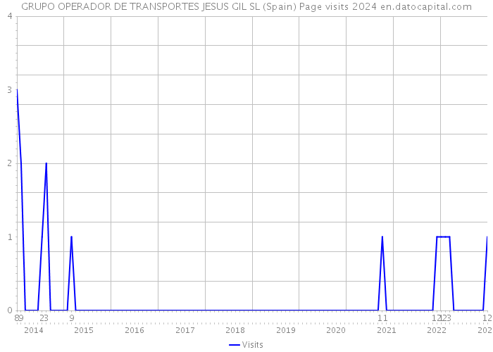 GRUPO OPERADOR DE TRANSPORTES JESUS GIL SL (Spain) Page visits 2024 