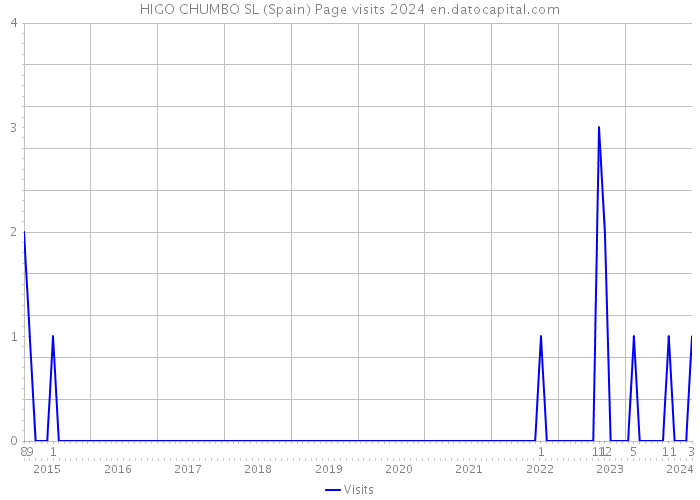 HIGO CHUMBO SL (Spain) Page visits 2024 