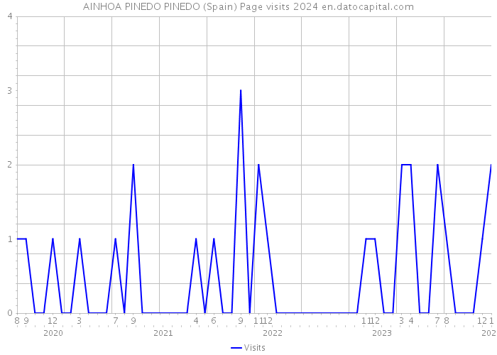 AINHOA PINEDO PINEDO (Spain) Page visits 2024 