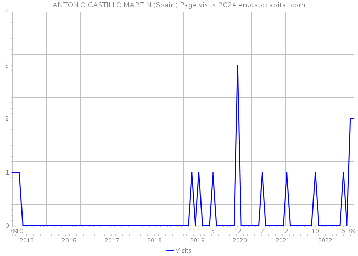 ANTONIO CASTILLO MARTIN (Spain) Page visits 2024 