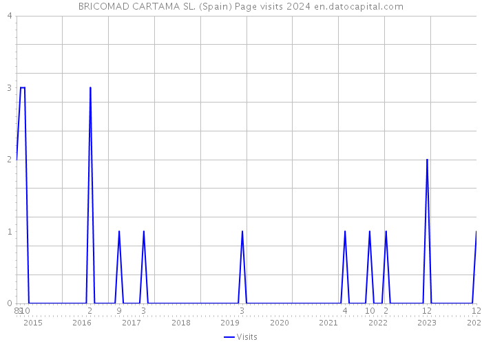 BRICOMAD CARTAMA SL. (Spain) Page visits 2024 