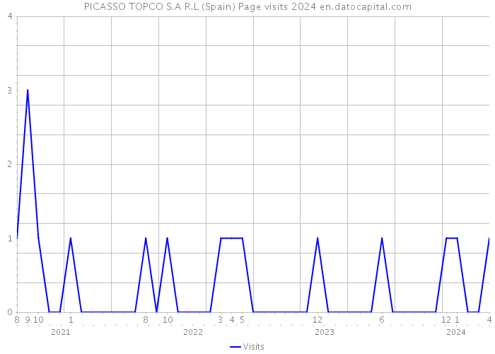 PICASSO TOPCO S.A R.L (Spain) Page visits 2024 