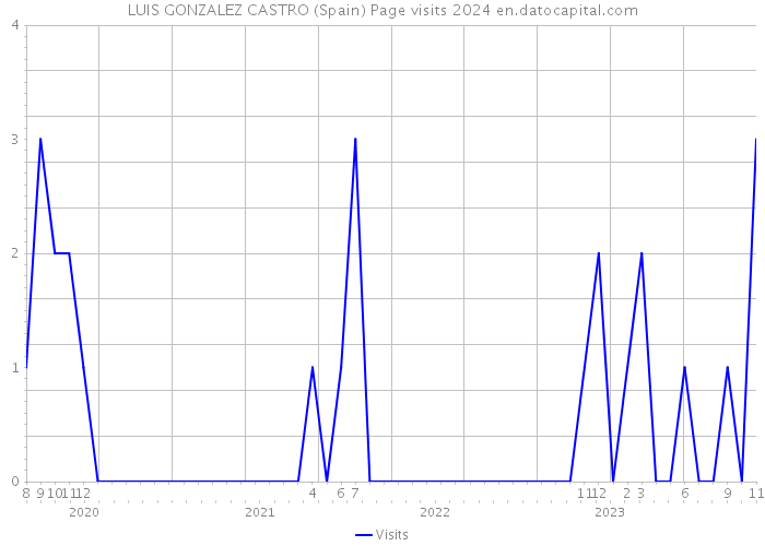 LUIS GONZALEZ CASTRO (Spain) Page visits 2024 