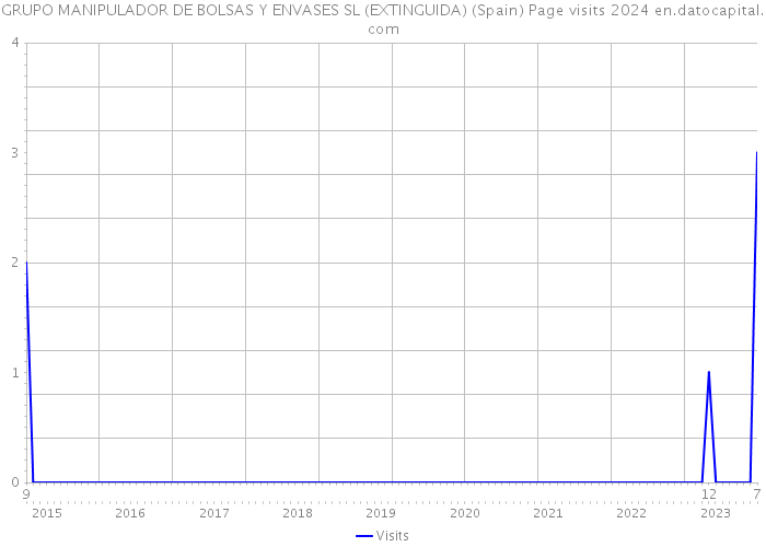 GRUPO MANIPULADOR DE BOLSAS Y ENVASES SL (EXTINGUIDA) (Spain) Page visits 2024 