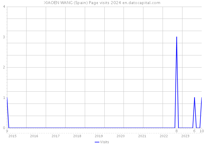XIAOEN WANG (Spain) Page visits 2024 