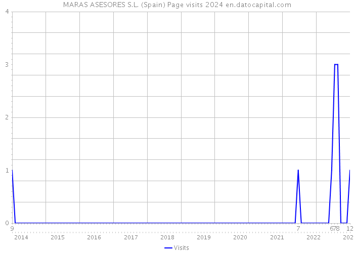 MARAS ASESORES S.L. (Spain) Page visits 2024 