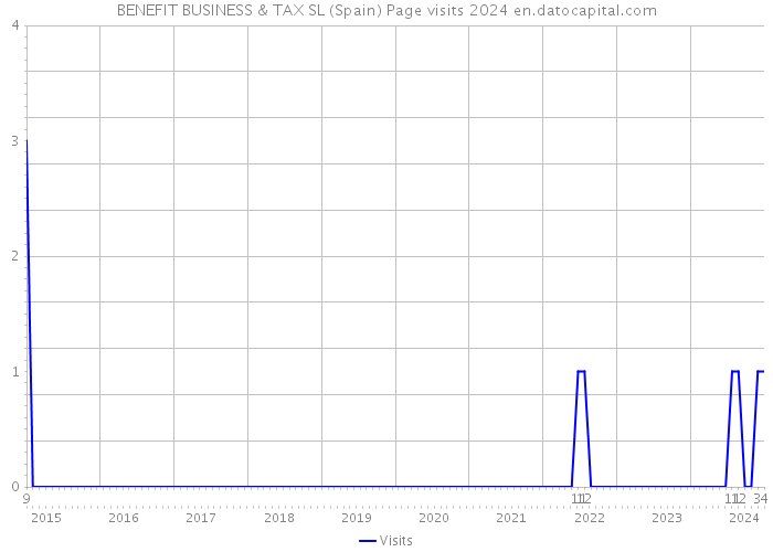 BENEFIT BUSINESS & TAX SL (Spain) Page visits 2024 
