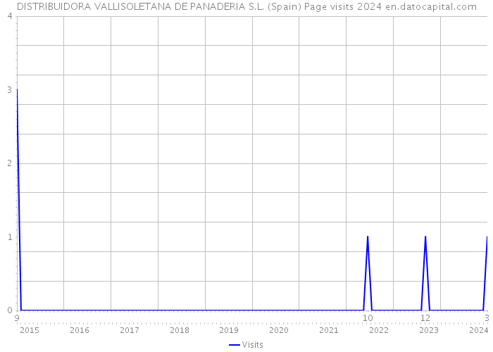 DISTRIBUIDORA VALLISOLETANA DE PANADERIA S.L. (Spain) Page visits 2024 