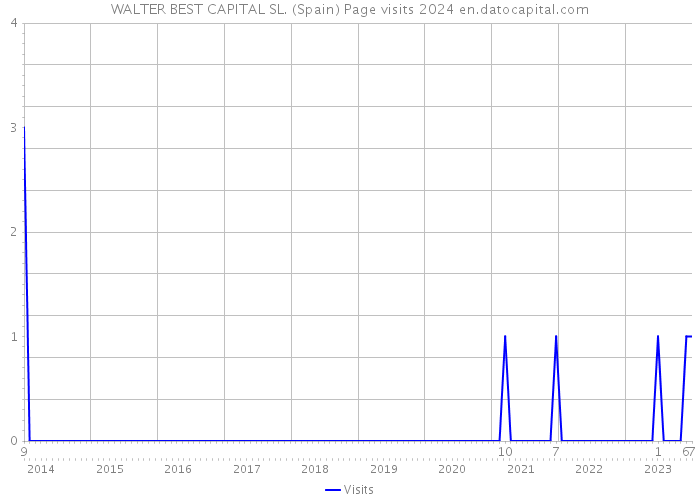 WALTER BEST CAPITAL SL. (Spain) Page visits 2024 