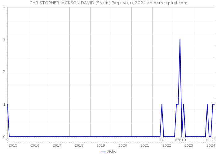 CHRISTOPHER JACKSON DAVID (Spain) Page visits 2024 