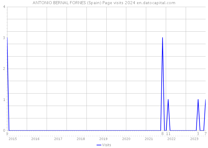 ANTONIO BERNAL FORNES (Spain) Page visits 2024 