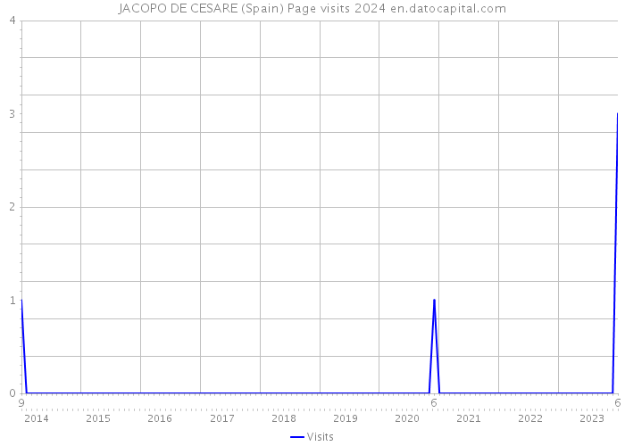 JACOPO DE CESARE (Spain) Page visits 2024 