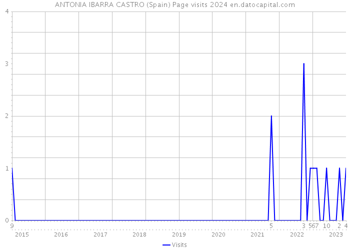 ANTONIA IBARRA CASTRO (Spain) Page visits 2024 