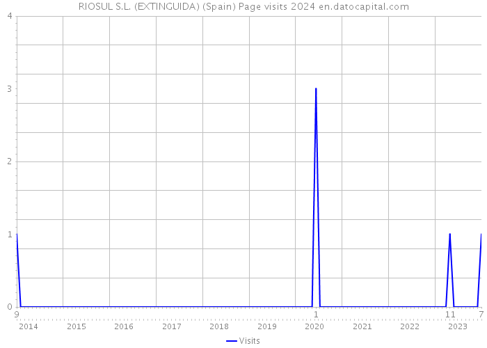 RIOSUL S.L. (EXTINGUIDA) (Spain) Page visits 2024 