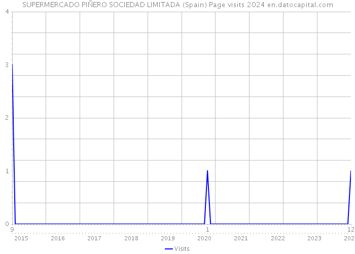 SUPERMERCADO PIÑERO SOCIEDAD LIMITADA (Spain) Page visits 2024 