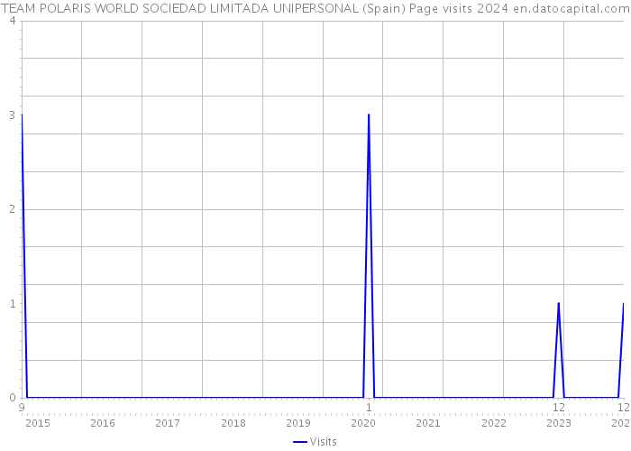 TEAM POLARIS WORLD SOCIEDAD LIMITADA UNIPERSONAL (Spain) Page visits 2024 