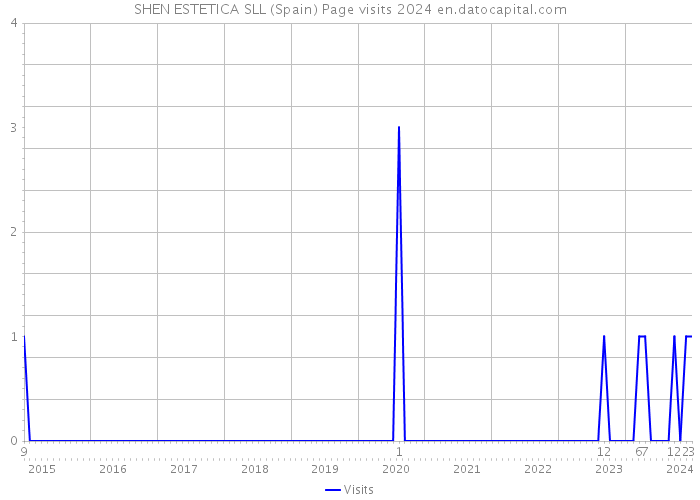 SHEN ESTETICA SLL (Spain) Page visits 2024 