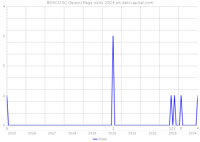 BOSCO SC (Spain) Page visits 2024 