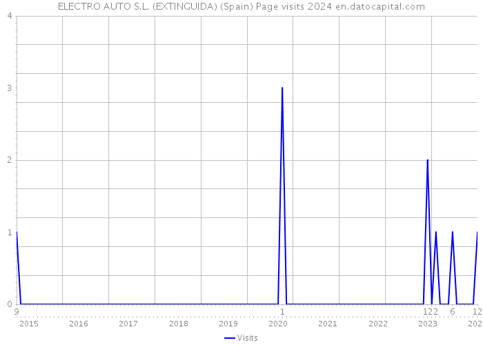 ELECTRO AUTO S.L. (EXTINGUIDA) (Spain) Page visits 2024 