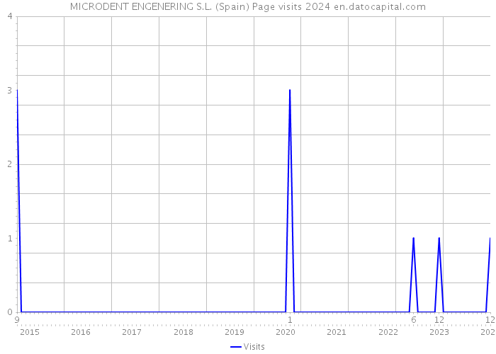 MICRODENT ENGENERING S.L. (Spain) Page visits 2024 