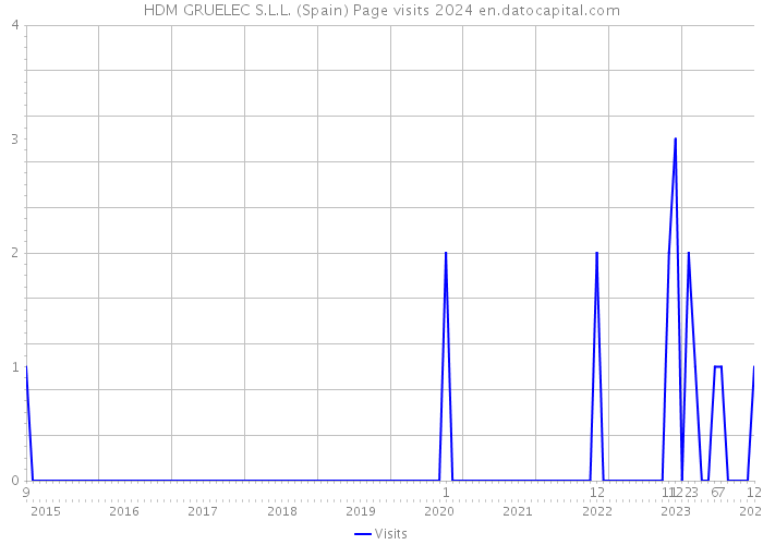 HDM GRUELEC S.L.L. (Spain) Page visits 2024 