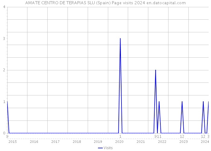 AMATE CENTRO DE TERAPIAS SLU (Spain) Page visits 2024 