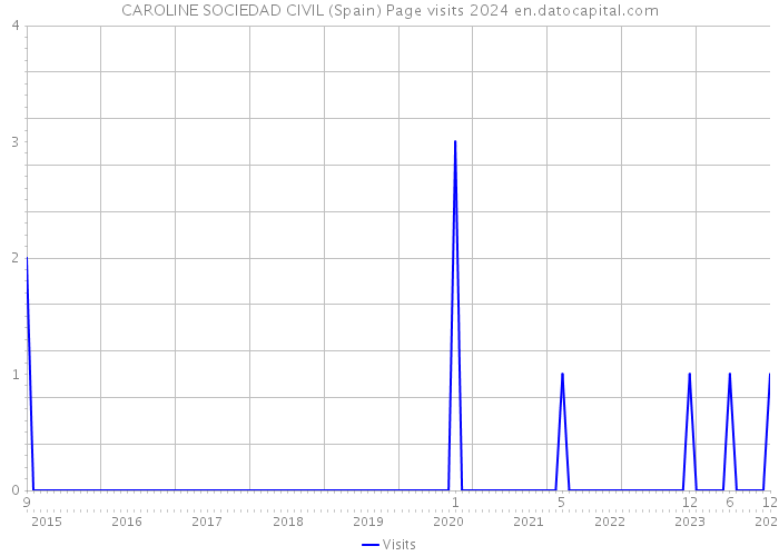 CAROLINE SOCIEDAD CIVIL (Spain) Page visits 2024 