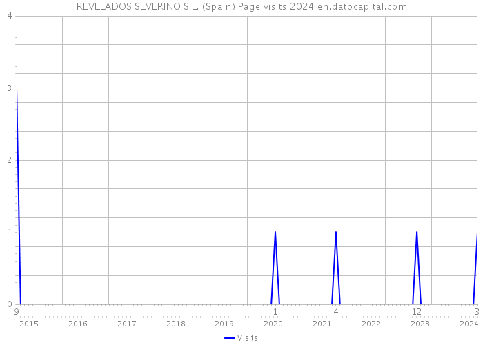 REVELADOS SEVERINO S.L. (Spain) Page visits 2024 