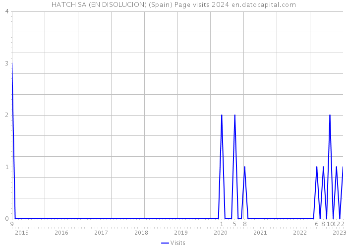 HATCH SA (EN DISOLUCION) (Spain) Page visits 2024 