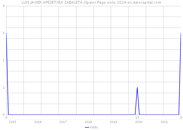 LUIS JAVIER APEZETXEA ZABALETA (Spain) Page visits 2024 