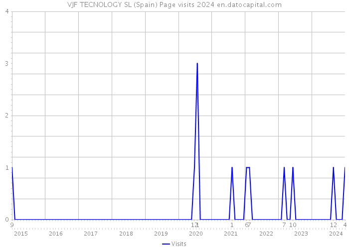 VJF TECNOLOGY SL (Spain) Page visits 2024 