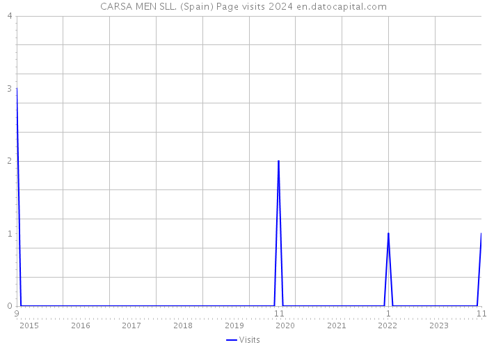 CARSA MEN SLL. (Spain) Page visits 2024 