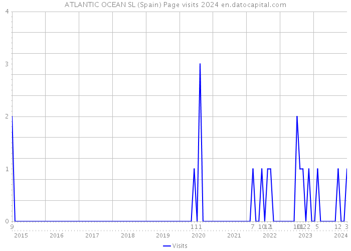 ATLANTIC OCEAN SL (Spain) Page visits 2024 