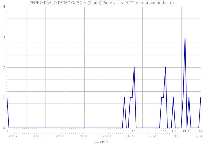 PEDRO PABLO PEREZ GARCIA (Spain) Page visits 2024 