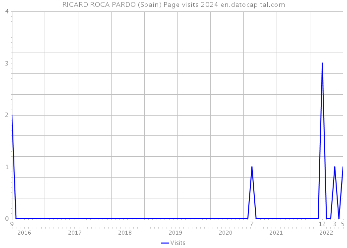 RICARD ROCA PARDO (Spain) Page visits 2024 