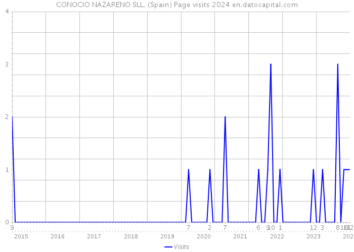CONOCIO NAZARENO SLL. (Spain) Page visits 2024 