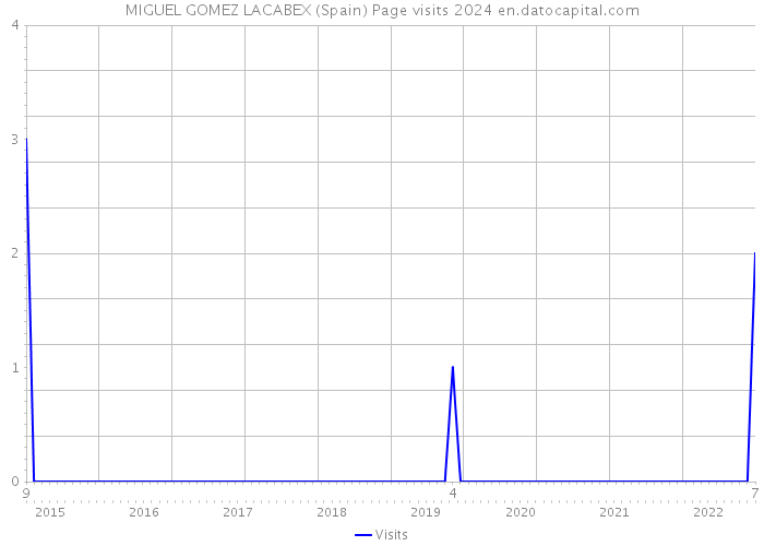 MIGUEL GOMEZ LACABEX (Spain) Page visits 2024 