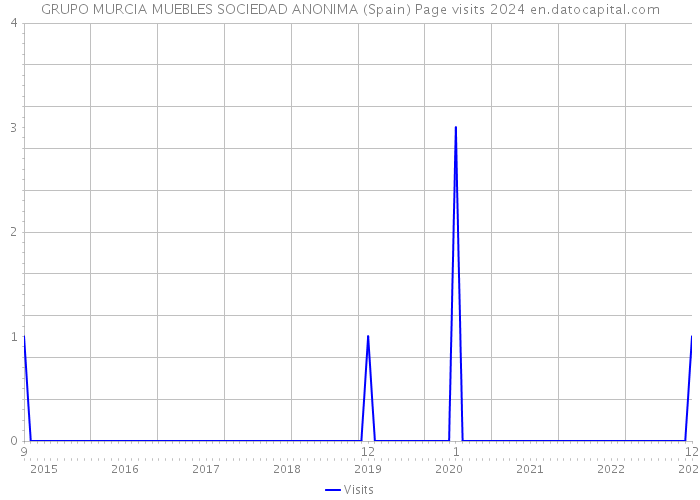 GRUPO MURCIA MUEBLES SOCIEDAD ANONIMA (Spain) Page visits 2024 