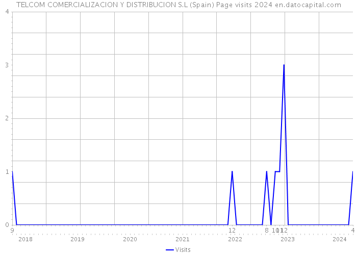 TELCOM COMERCIALIZACION Y DISTRIBUCION S.L (Spain) Page visits 2024 