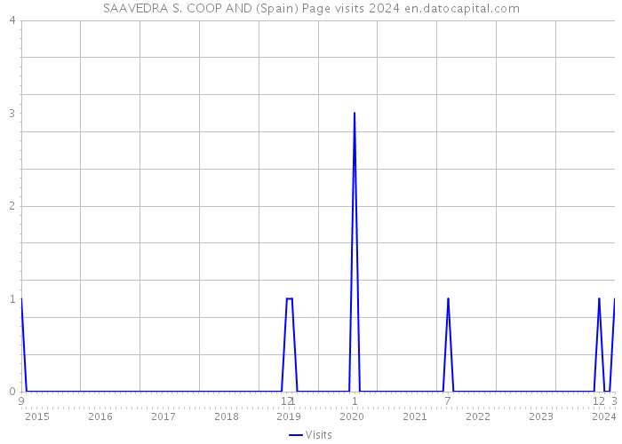 SAAVEDRA S. COOP AND (Spain) Page visits 2024 