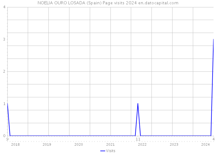 NOELIA OURO LOSADA (Spain) Page visits 2024 
