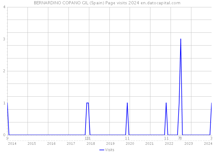 BERNARDINO COPANO GIL (Spain) Page visits 2024 