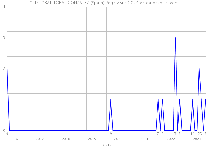 CRISTOBAL TOBAL GONZALEZ (Spain) Page visits 2024 