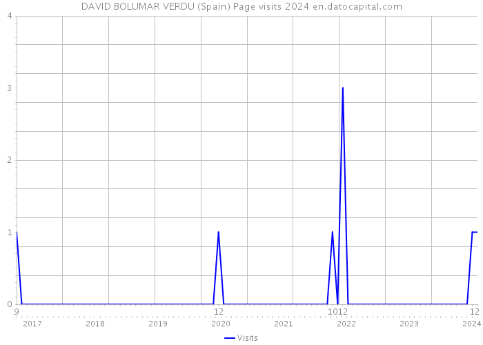 DAVID BOLUMAR VERDU (Spain) Page visits 2024 