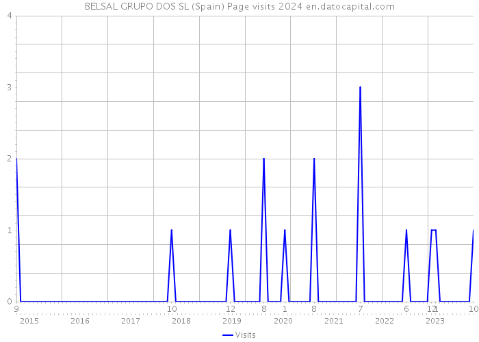 BELSAL GRUPO DOS SL (Spain) Page visits 2024 